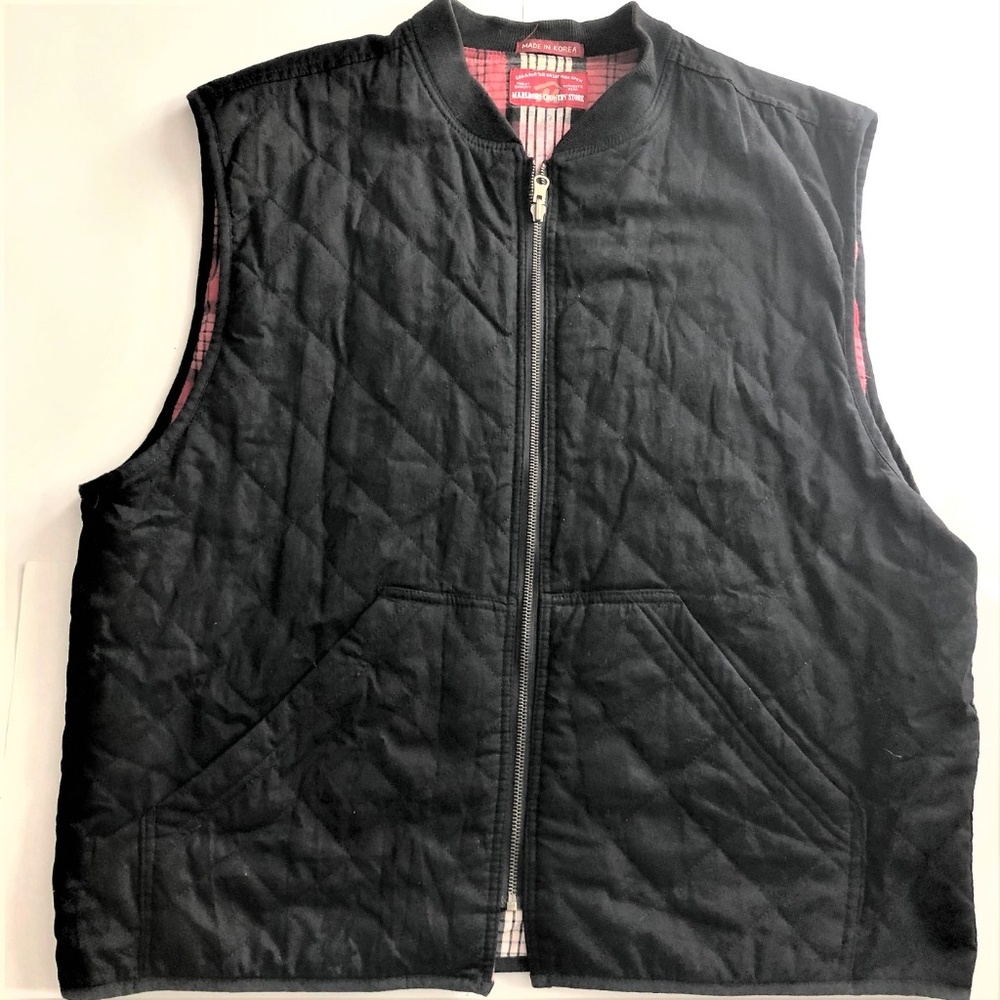 Marlboro Country Store reversible plaid vest